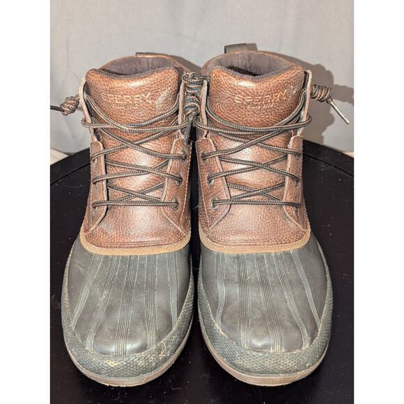 Sperry Top-Sider Boot Mens 8 Brown Coffee Cold Bay Chukka Leather And Rubber - Picture 2 of 11
